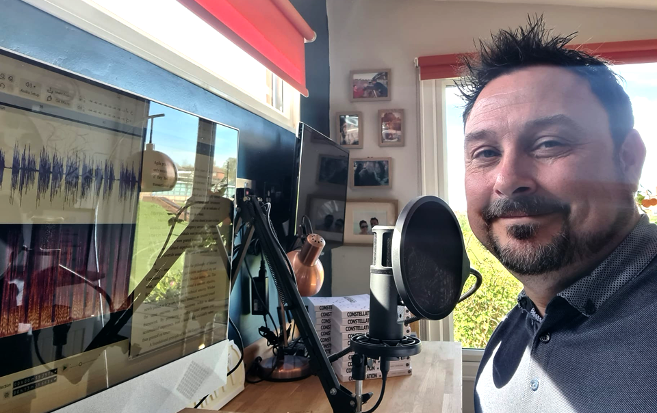 The audiobook recording for Constellation