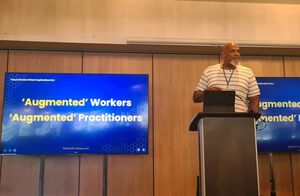 John Amaechi OBE at the podium