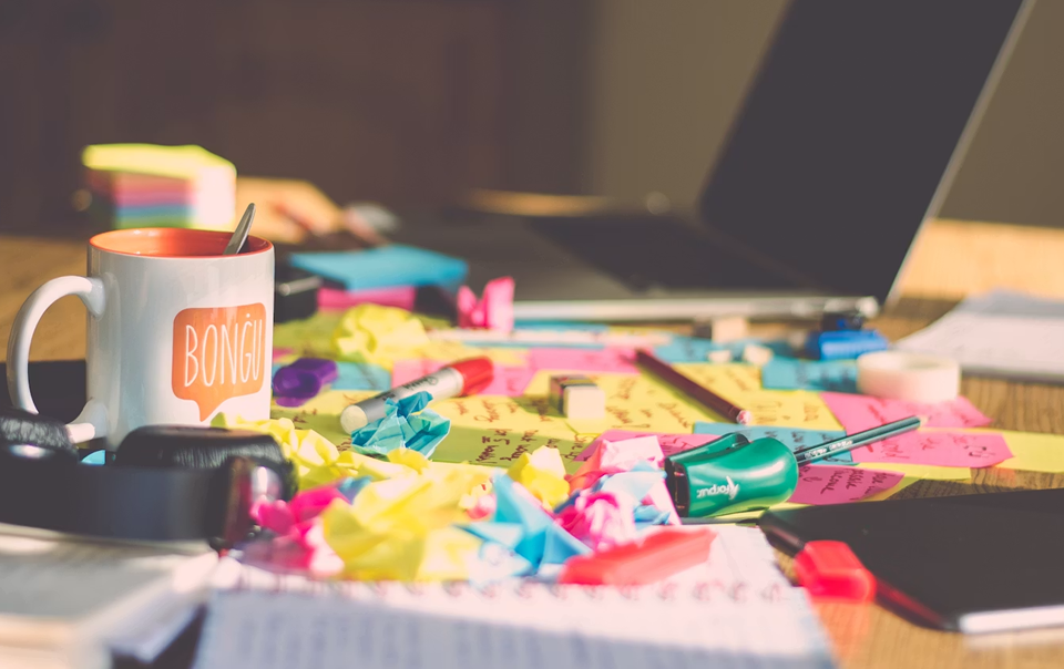 Messy desk
